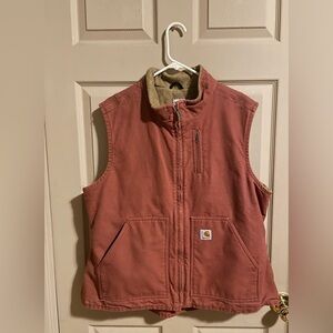 Carhartt Women's Vest in Rust Brown